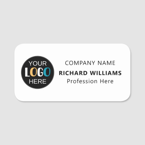 Corporate Employee ID Name Badge with Custom Logo