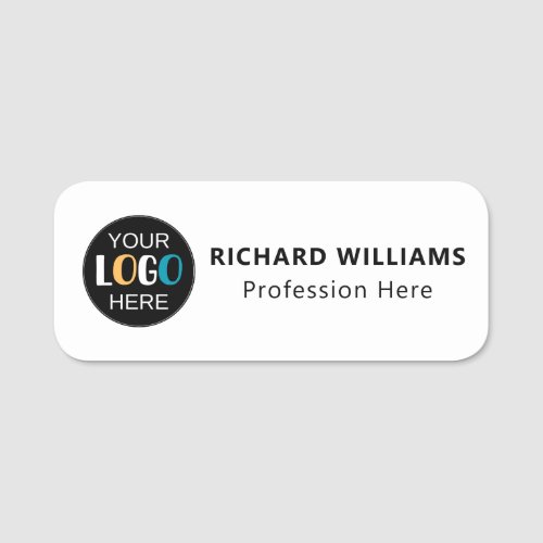 Corporate Employee ID Name Badge with Custom Logo