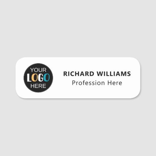 Corporate Employee ID Name Badge with Custom Logo