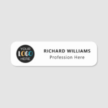 Corporate Employee ID Name Badge with Custom Logo