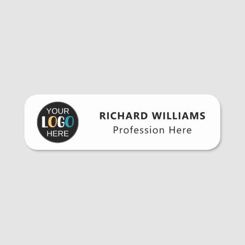 Corporate Employee ID Name Badge with Custom Logo
