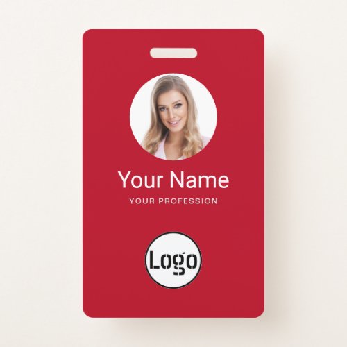 Corporate Employee _ LogoPhotoBarcode Badge