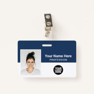 Corporate Employee, Name, Logo, Photo ID Badge