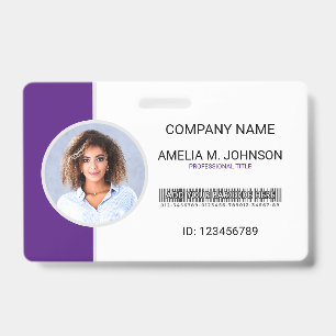 Corporate Employee Photo ID Badge