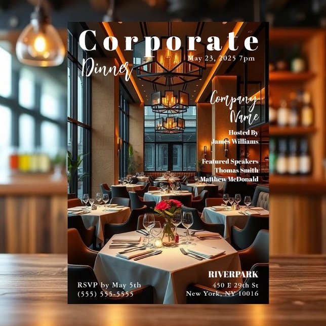 Corporate Event Invitation (Corporate Event Invitation Magazine Style)