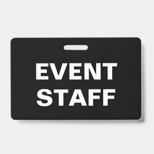 Corporate Event Staff Badge