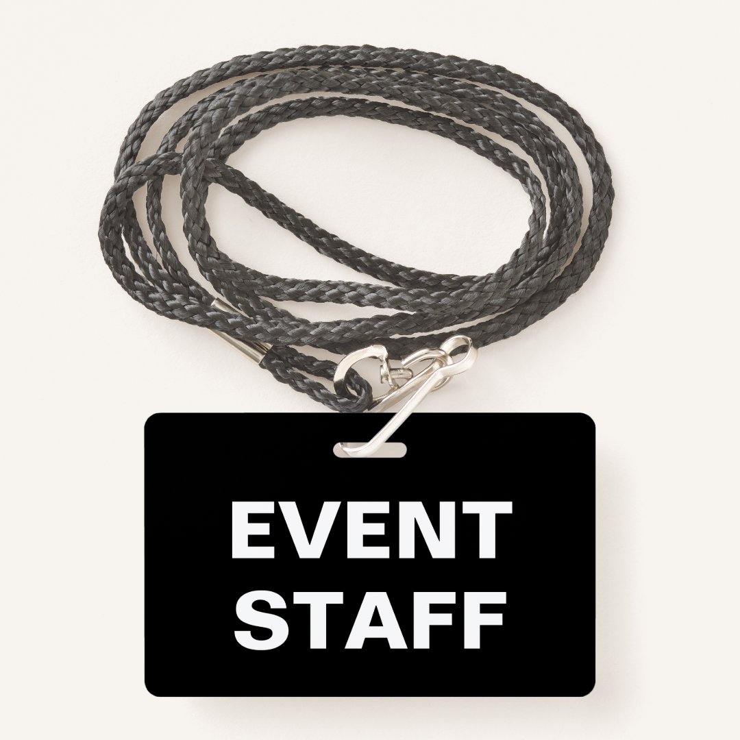 Corporate Event Staff Badge | Zazzle