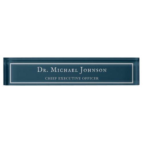 corporate formal Dr PhD graduate any title CEO Desk Name Plate
