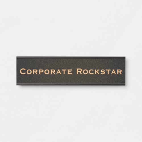 Corporate Funny Black Office Door Sign