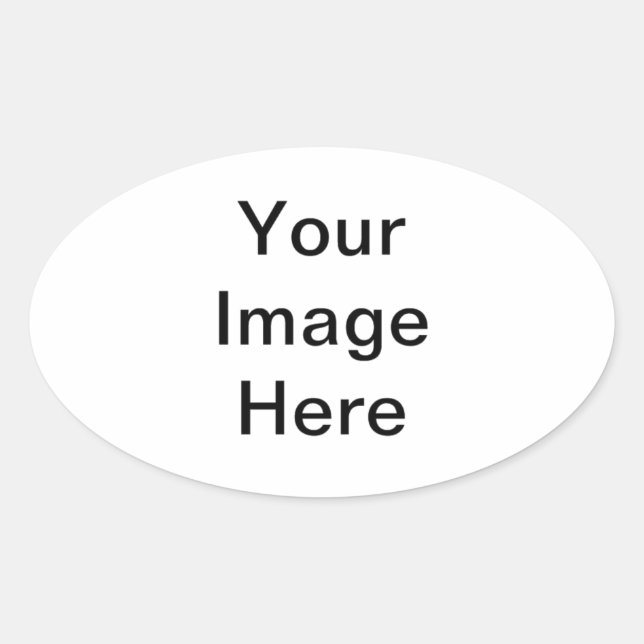 Corporate Gifts Templates DIY Oval Sticker (Front)
