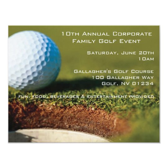 Corporate Golf Event Invitations | Zazzle.com