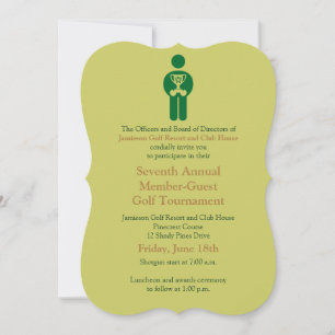 Corporate Golf Tournament Invitation