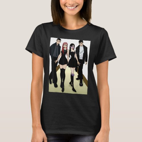 Corporate Goth Goth Clique Friends 1 T_Shirt