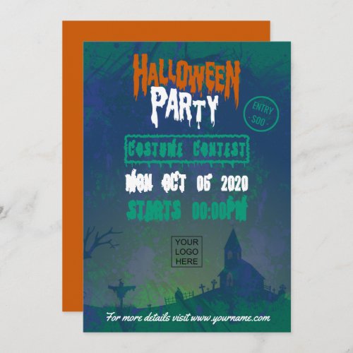 Corporate Halloween Costume Party Invitation