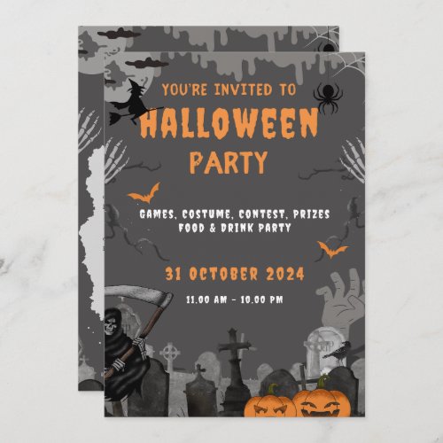 Corporate Halloween Costume Party Invitation