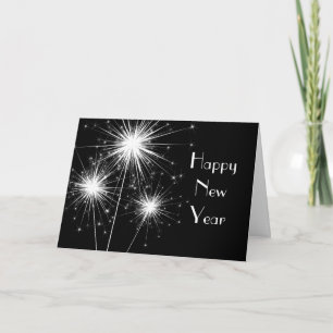 Corporate Happy New Year Card (black)