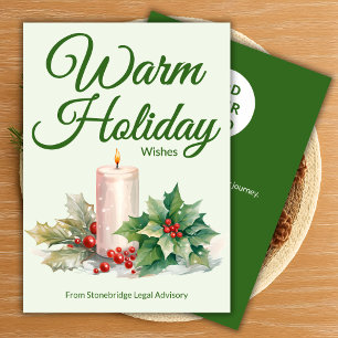 Corporate Holiday Card with Custom Logo