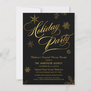 Corporate Holiday Charity Benefit Fundraiser Card