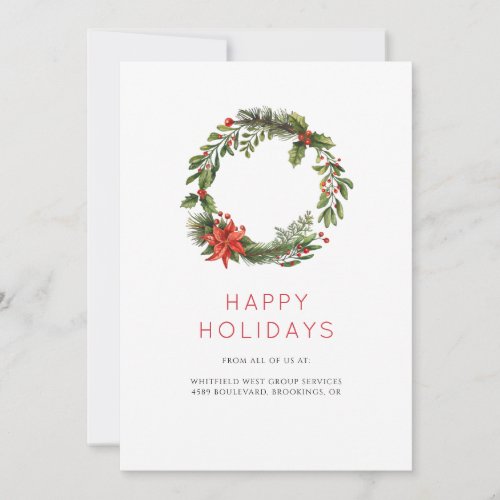 Corporate Holiday Employees and Clients Greetings