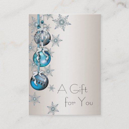 Customizable Corporate Holiday Gift Certificates Business Card Templates