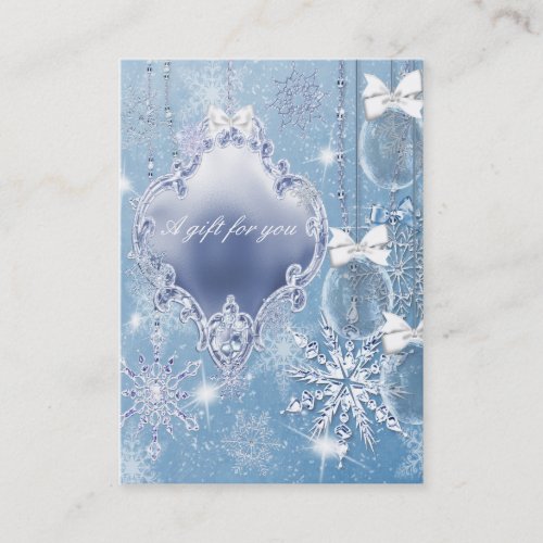 Corporate Holiday Gift Certificates Business Card Template