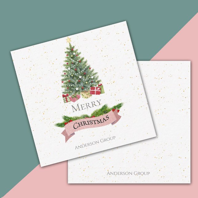 Corporate  Holiday |  Merry Christmas Note Card (Corporate Holiday | Merry Christmas Note Card)