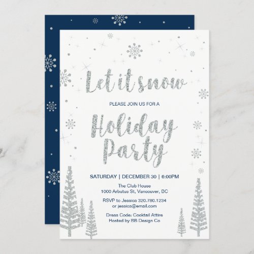 Corporate Holiday Party Invitation Card