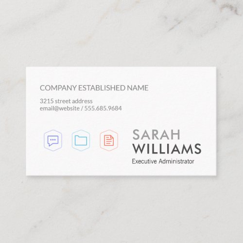 Corporate Icons Business Card