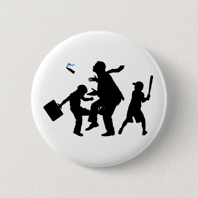 Corporate Kickback Pinback Button (Front)