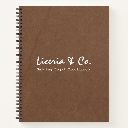 Corporate Law Firm Design Notebook