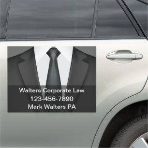 Corporate Law Theme Attorney Car Magnets