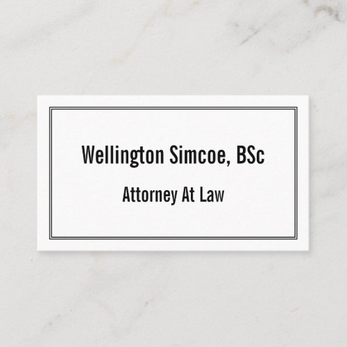 Corporate Legal Professional Business Card