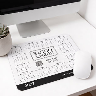 Corporate Logo 2027 Calendar Mouse Pad
