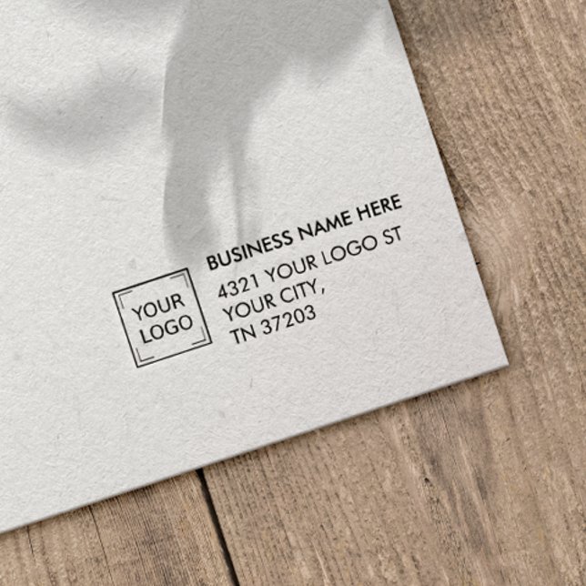 CORPORATE LOGO AND ADDRESS BUSINESS RUBBER STAMP (LOGO AND ADDRESS RUBBER STAMP FOR PROFESSIONAL BUSINESS CORPORATE MAILING AND CORRESPONDENCE)