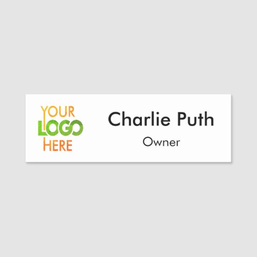 Corporate Logo Custom Employee Professional  Name Tag