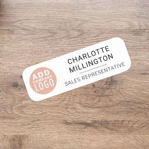 Corporate Logo Employee Name Tag