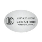 Corporate Logo Gray Color Printed Plastic Employee