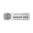 Corporate Logo Gray Color Printed Plastic Employee