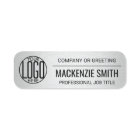Corporate Logo Gray Color Printed Plastic Employee