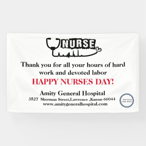 Corporate Logo Happy Nurses Day Banner