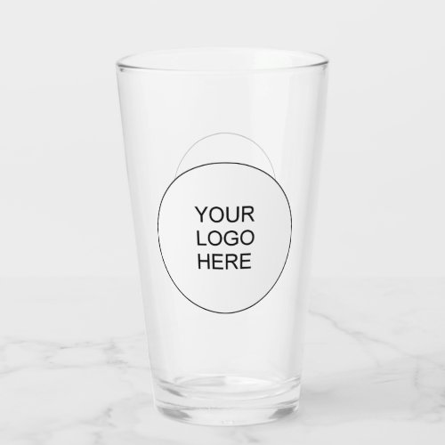 Corporate Logo Here Text Employee Promotional Beer Glass