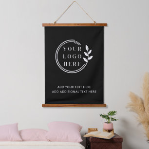 Corporate Logo Image Photo Picture DIY Text Hanging Tapestry