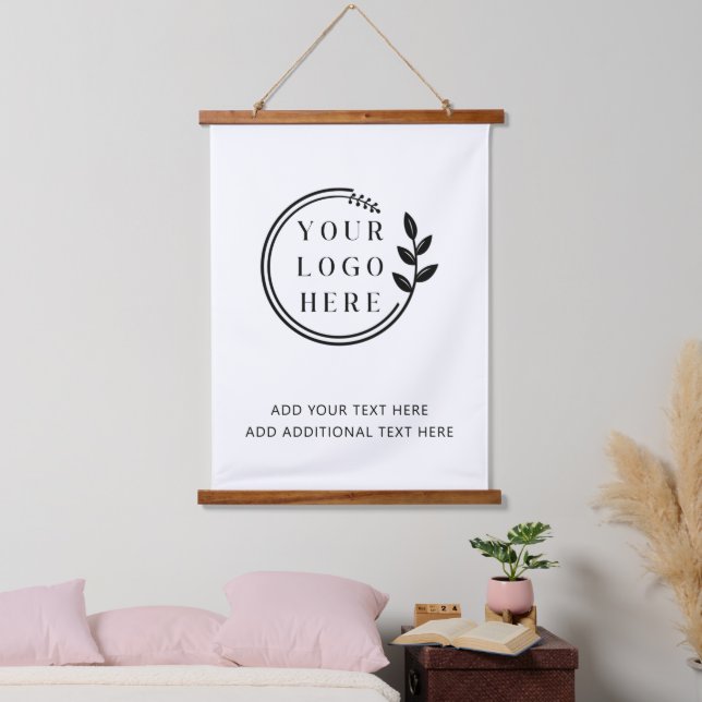 Corporate Logo Image Photo Picture DIY Text Hanging Tapestry (Bedroom)