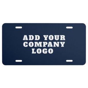 Corporate Logo Modern Simple Business Fleet License Plate