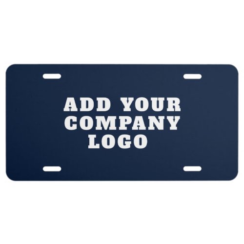 Corporate Logo Modern Simple Business Fleet License Plate