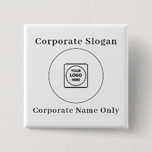 Corporate Logo Name Tagline Promotional Design Button