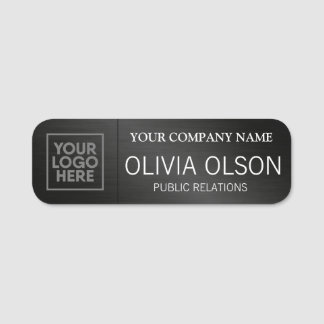 Corporate Logo Professional Employee Name Tag