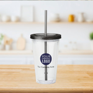 Corporate Logo Promotional Acrylic Tumbler