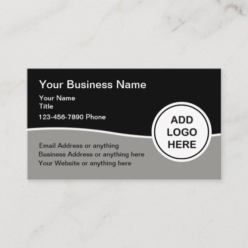 Corporate Management Logo Editable Business Cards