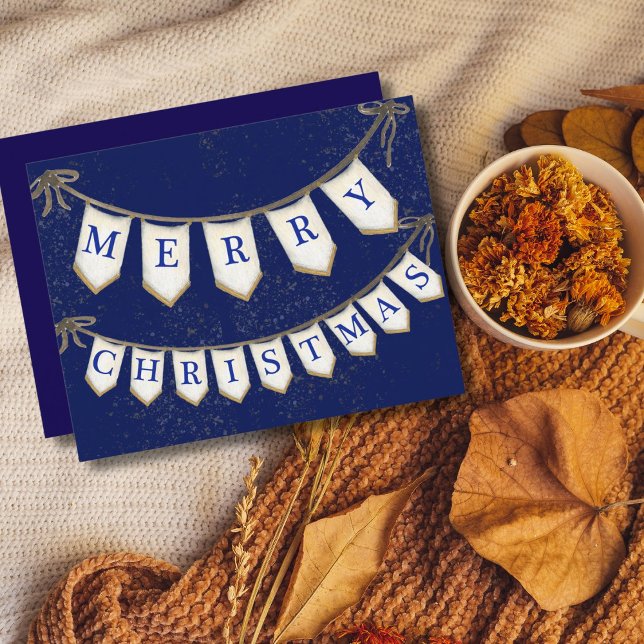 Corporate Merry Christmas Pendant with Bows Note Card (Creator Uploaded)